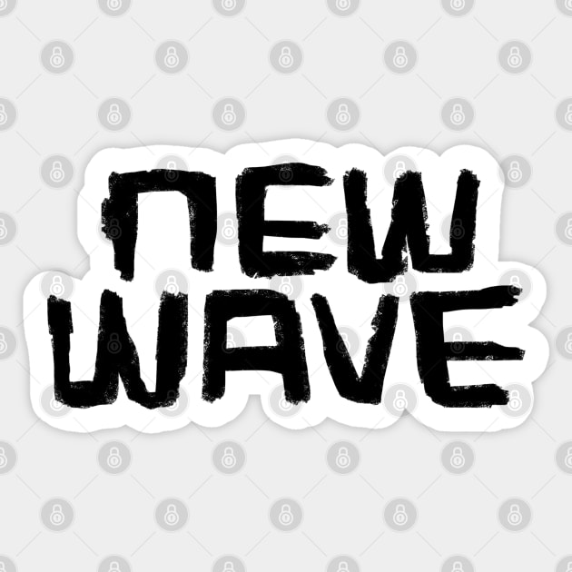 New Wave Music, Love New Wave Sticker by badlydrawnbabe